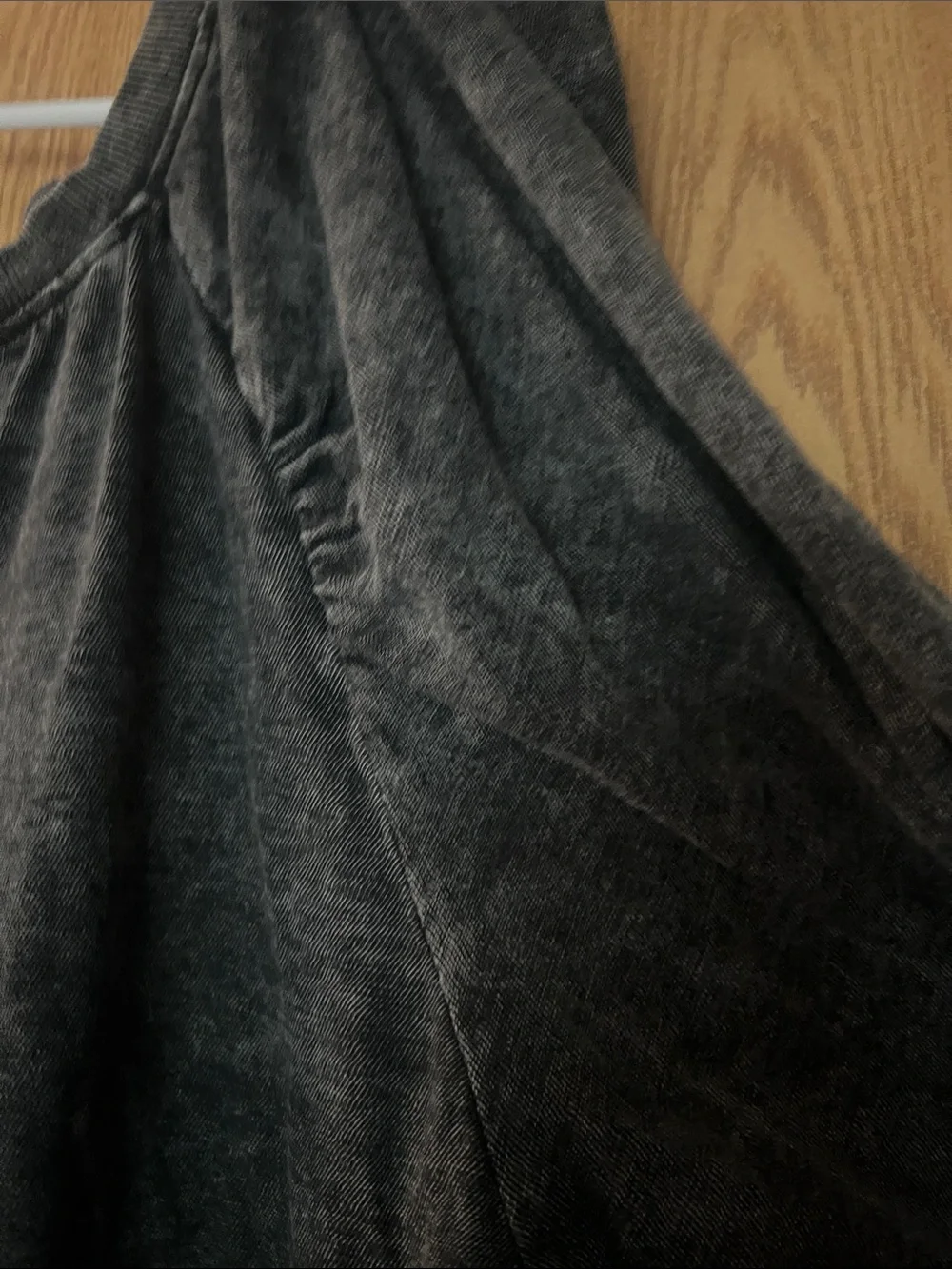 Terra & Sky acid washed Black Short-Sleeve Relaxed Top - Picture 3 of 4